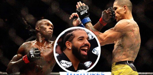 Drake wins $2.7m betting on Adesanya’s UFC against Pereira
