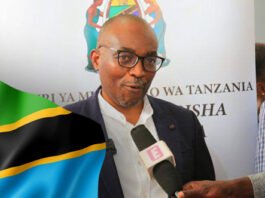 Mr. George Nandepo, during his visit to the Commission's pavilion at the 49th Dar es Salaam International Trade Fair (DITF) in Tanzania