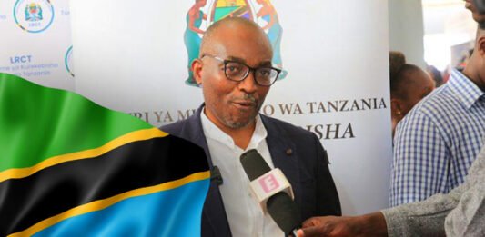 Mr. George Nandepo, during his visit to the Commission's pavilion at the 49th Dar es Salaam International Trade Fair (DITF) in Tanzania