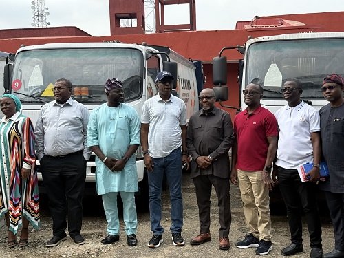 LSLGA Donates 10 Waste Compactor Trucks to Lagos Waste Management