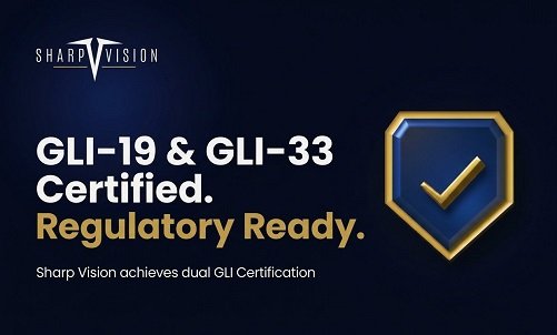 Sharp Vision Secures GLI-33 Certification for Online Gaming Supervision