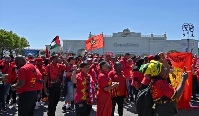 Cosatu-Led Unions Protest Planned Retrenchments at GrandWest Casino